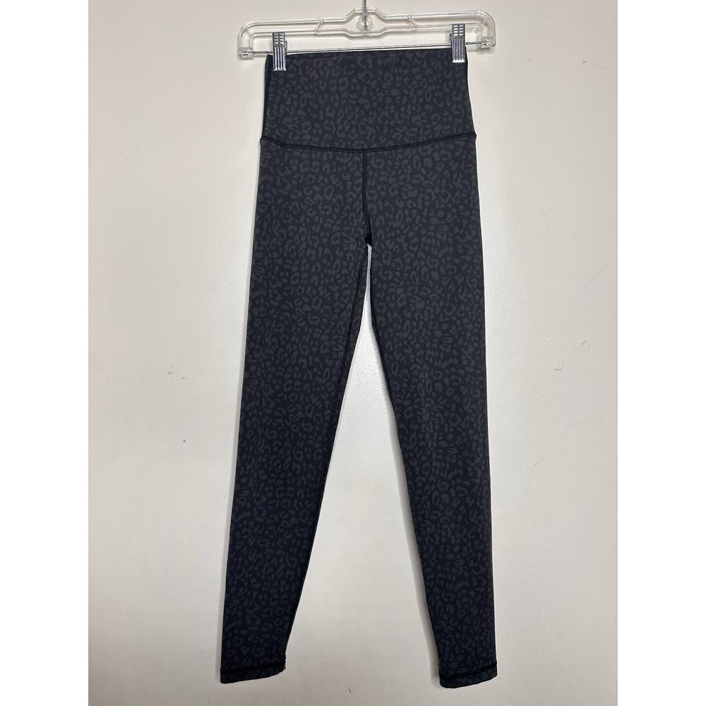 Aerie Offline Size Small Gray On Gray Leopard Print 7/8 Leggings Mid Rise